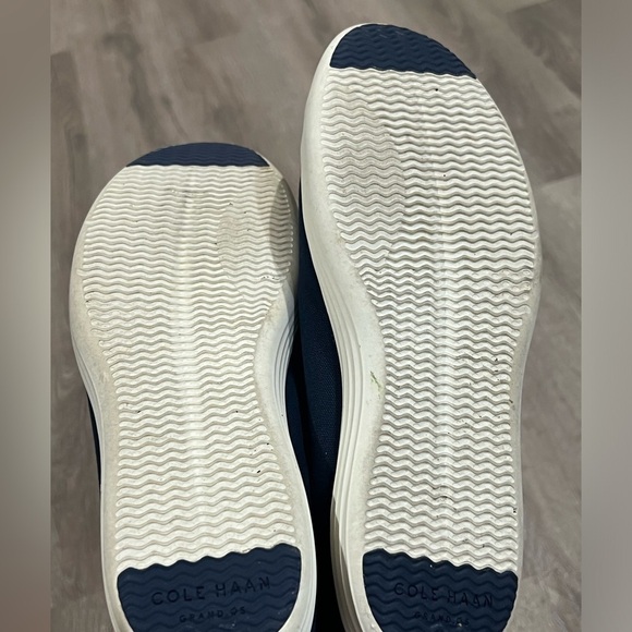 Cole Haan Size 9.5 GRAND OS Casual Cotton Navy Sneaker Shoe - Picture 9 of 9